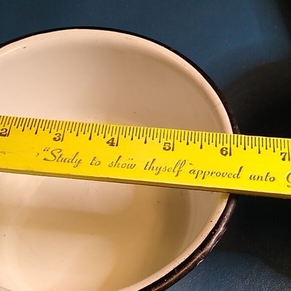 Enamel Saucepan Set - Black and White - Picture 9 of 11